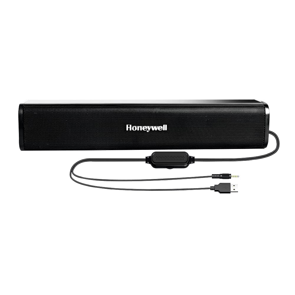 Honeywell Moxie V500 10W Portable USB Wired Soundbar, Speaker for PC,Desktop and Laptop with Volume Control and 3.5 mm AUX,2.0 Channel,52mmX2 Drivers,Plug &Play,2 Yrs Maufacuturer Warranty Price: Buy Honeywell Moxie V500 10W Portable USB Wired Soundbar, Speaker for PC,Desktop and Laptop with Volume Control and 3.5 mm AUX,2.0 Channel,52mmX2 Drivers,Plug &Play,2 Yrs Maufacuturer Warranty Online in India -Amazon.in