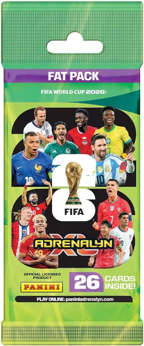 Panini FIFA World Cup 2026 Adrenalyn XL Fat Pack Trading Cards Official Football Collectible Cards