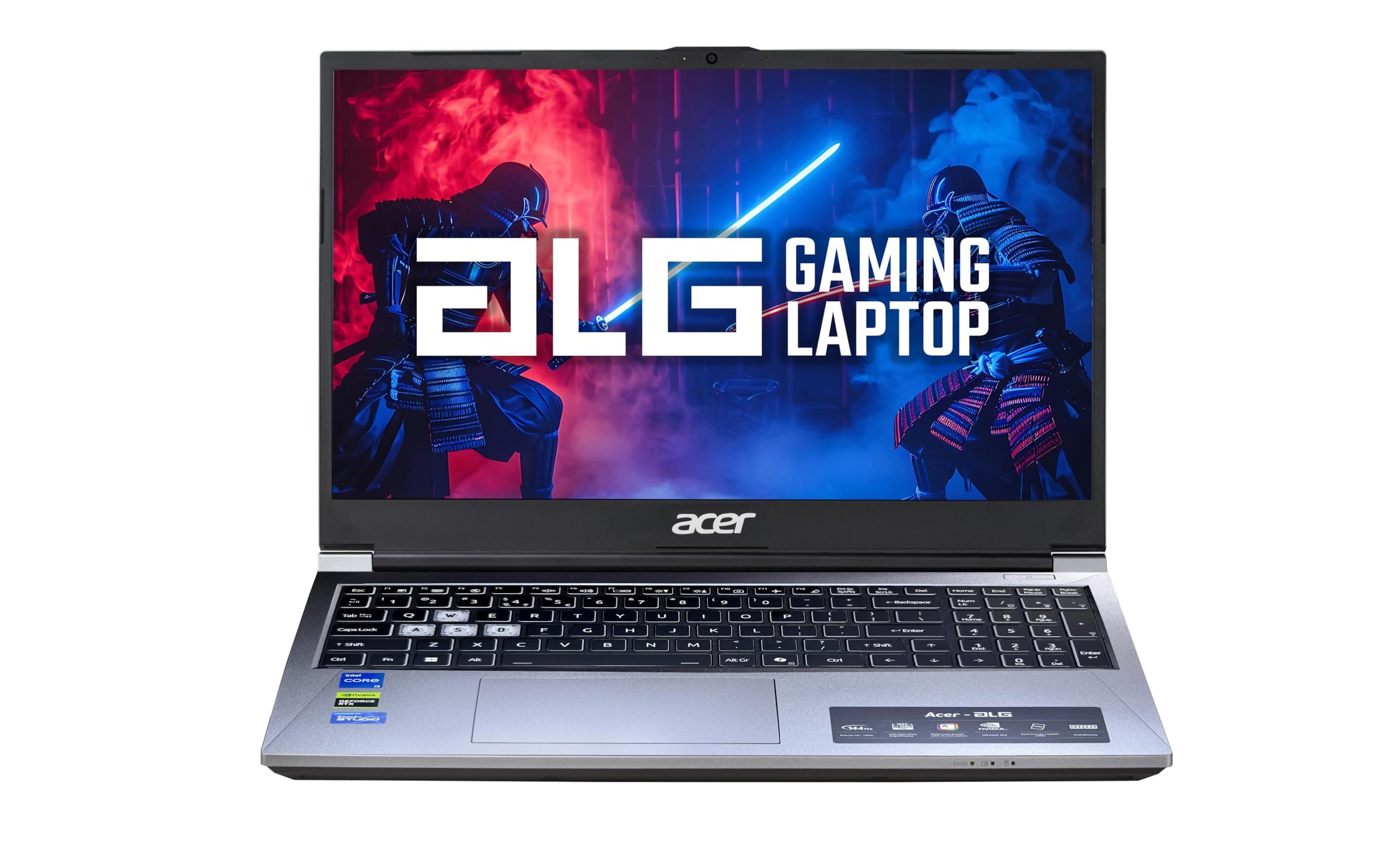 Acer ALG, Intel Core5-210H Processor, NVIDIA GeForceRTX 3050-4GB DDR6, Office 2024 + M365 Basic,16GB RAM/512GB SSD, FHD 15.6", 144Hz, Win 11 Home, Titanium Gray, 1.99 KG, AL15G-53, Gaming Laptop
