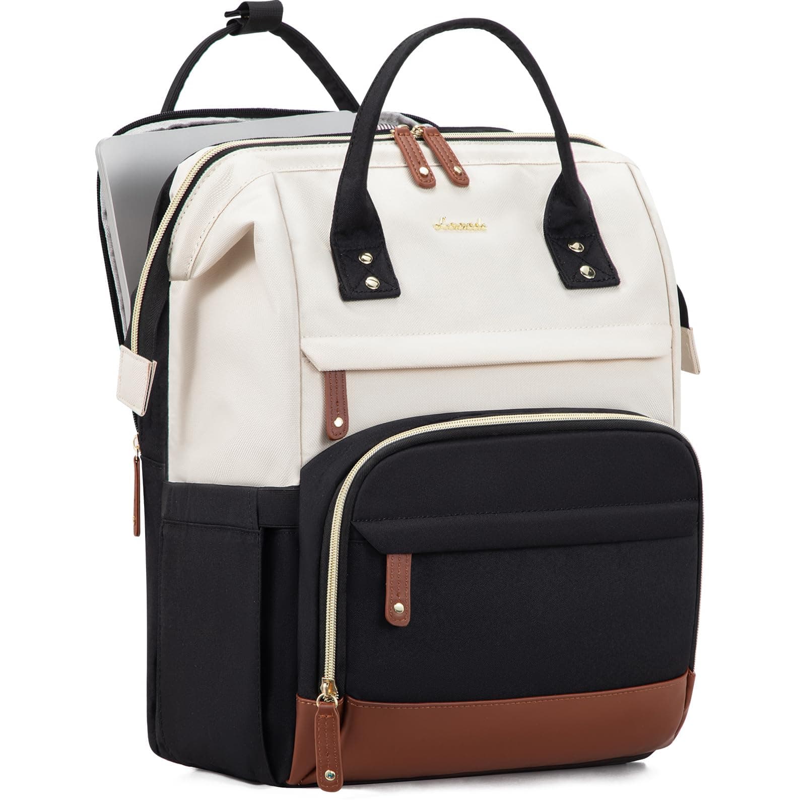 LOVEVOOK Laptop Backpack for Women, 15.6 Inch Work Business Backpacks Purse, Large Capacity Nurse Bag College Bookbag for School, Waterproof Casual Daypack for Travel