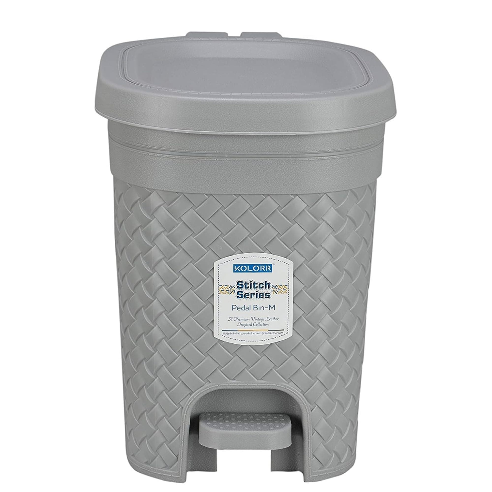 KOLORR Stitch Dustbin 7L - Grey